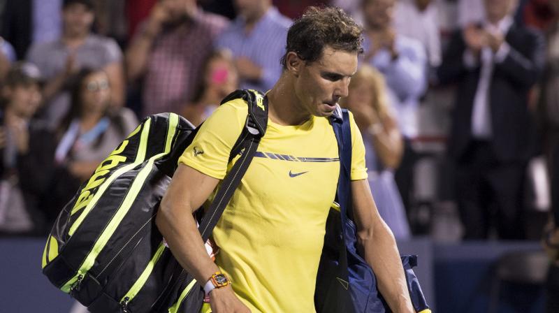 Rafael Nadal had announced the withdrawal from the ATP World Tour Finals citing a knee injury after he was defeated by Belgiums David Goffin in the opening match. (Photo: AFP)