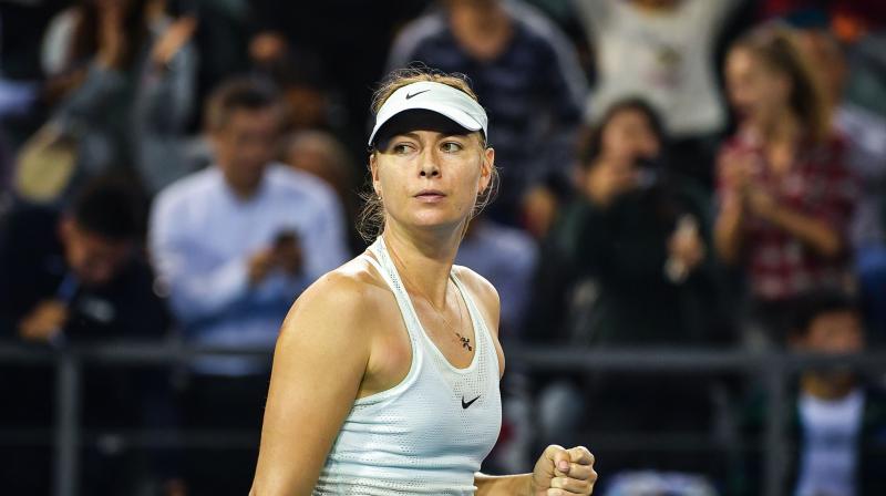 Maria Sharapova came back from a set down to defeat American Alison Riske at the Shenzhen Open. (Photo:AP)