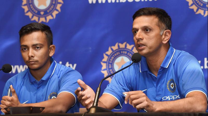 Prithvi Shaw said his team has prepared well under the guidance of Rahul Dravid and the goal is to return home with the trophy. (Photo:PTI)