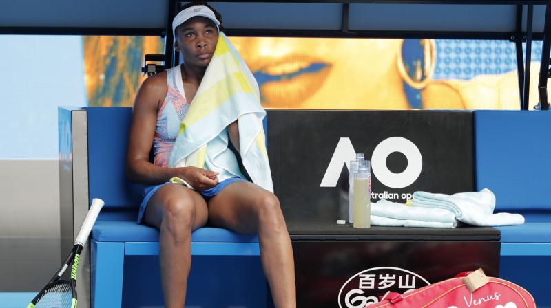 Venus Williams means for the first time since 1997 there will be no Williams sister in the second round at Melbourne Park after Serena pulled out following the birth of her daughter. (Photo:AP)