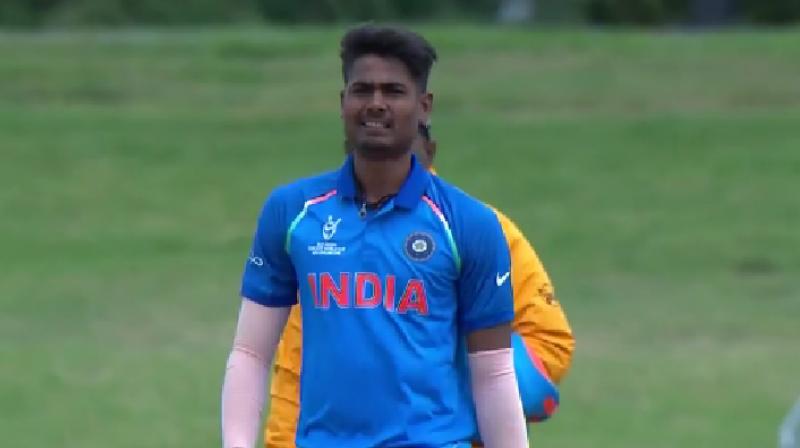 Anukul  Roy picked his maiden five-wicket haul in youth ODIs. (Photo: Video screengrab)