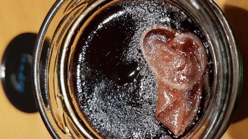 Man shocked after finding condom-like thing in jam