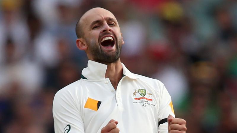 \Theres a lot of scars for the English guys, especially coming over here, especially when we have two guys bowling 150ks (93 mph), not just one now,\ Nathan Lyon said, referring to Mitchell Starc and Pat Cummins. (Photo: AP)
