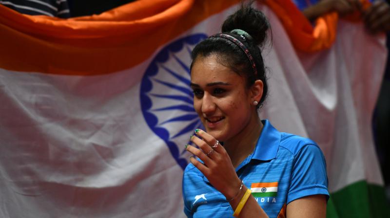 Manika Batra  beat world number four and triple Olympic medallist, Feng Tianwei of Singapore, twice in the tournament. (Photo: AFP)