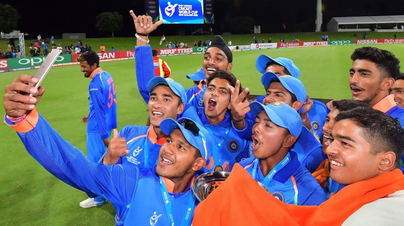 India became the first country to win the ICC Under-19 Cricket World Cup four times. (Photo: AFP)