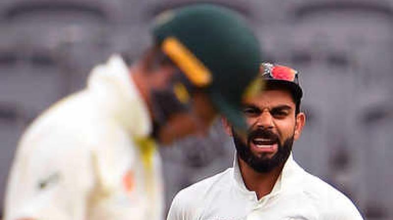 The two captains were consistently involved in banter during the match but both insisted that no line was crossed. (Photo: AFP)