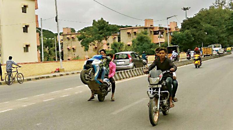 The police said when a minor is caught while performing bike stunts, they also book their parents for letting them use vehicles. (Representational Image)