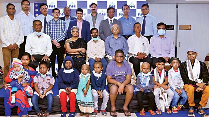 Doctors from Narayana Health and some of the organ recipients.