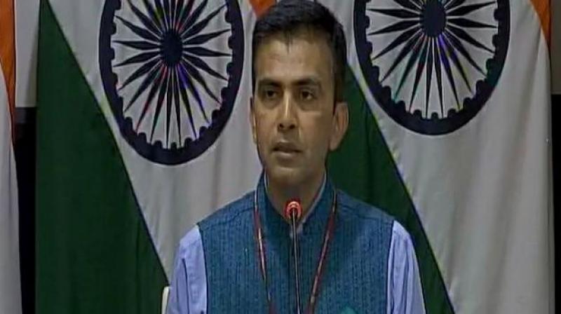 India shares these concerns and objectives, External Affairs spokesperson Raveesh Kumar said. (Photo: File)