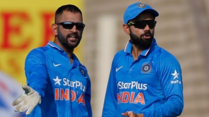 During the third India versus England ODI, Sanjay Manjrekar called Dhoni as Indias captain before correcting himself and saying former captain. (Photo: AP)