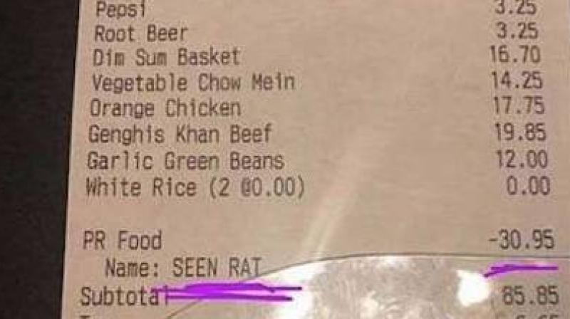 The manager said they dont have rodents (Photo: Facebook)