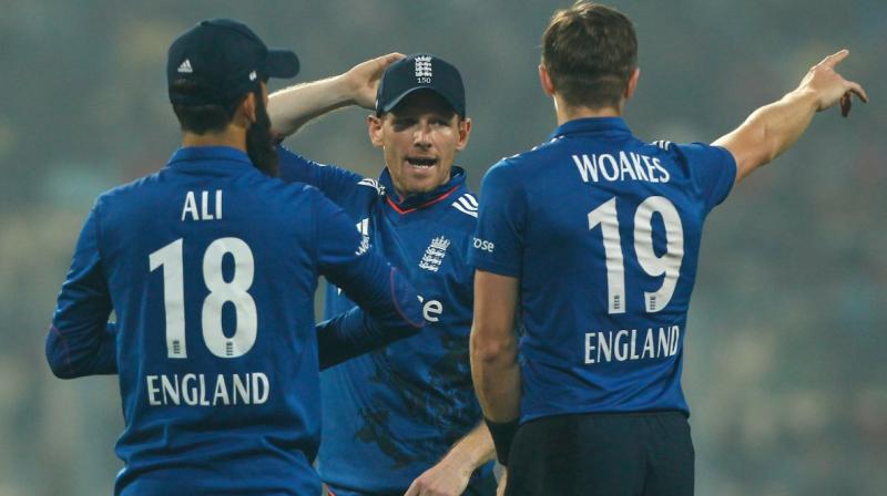 England beat India by five runs at the Eden Gardens in the third and final ODI for their first win on the tour. (Photo: ECB)