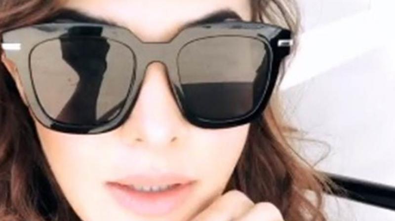 Jacqueline Fernandez took to Instagram to inform about her eye injury on Race 3 sets.