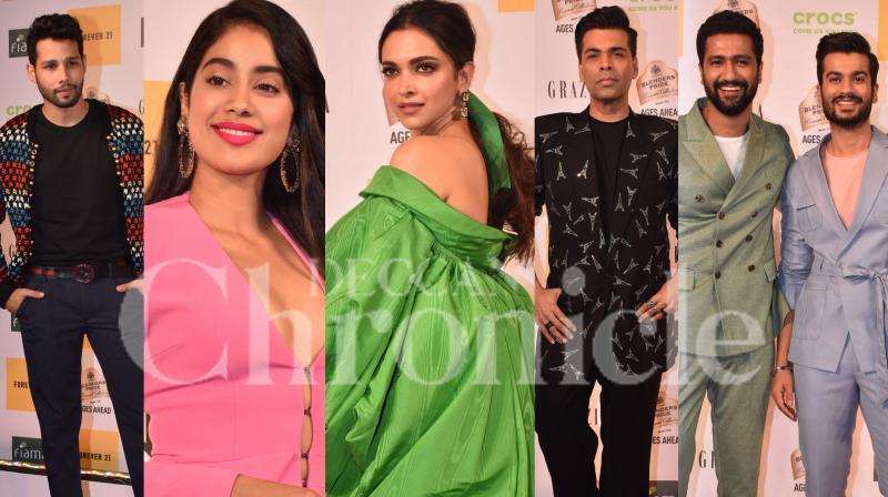 Deepika, Janhvi, Vicky-Sunny, Ananya up the fashion game at awards night