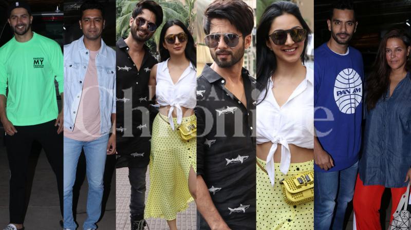 Movie time: Kabir Singh stars Shahid-Kiara, Varun, Vicky watch the film