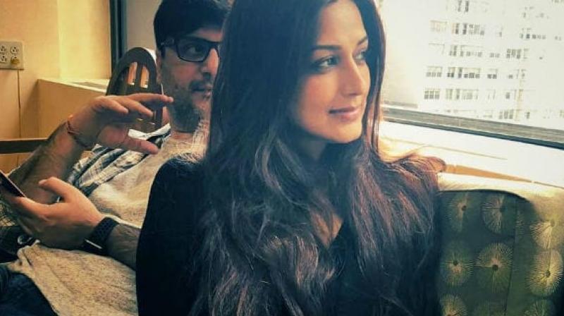 Sonali Bendre and husband Goldie Behl in a photo shared by the actress. (Courtesy: Instagram)