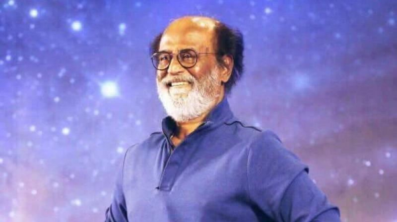 Rajinikanth during his interaction with fans in Chennai.