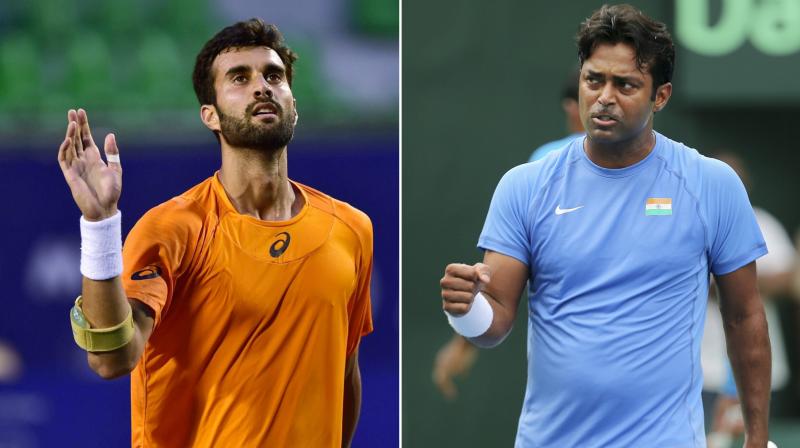 Veteran Leander Paes will have the opportunity to add to his Asian Games medal tally as he is set to be included in the Indian tennis team for the upcoming Games even as the countrys premier singles player Yuki Bhambri will prefer competing in the US Open if he makes the cut. (Photo: PTI / AP)