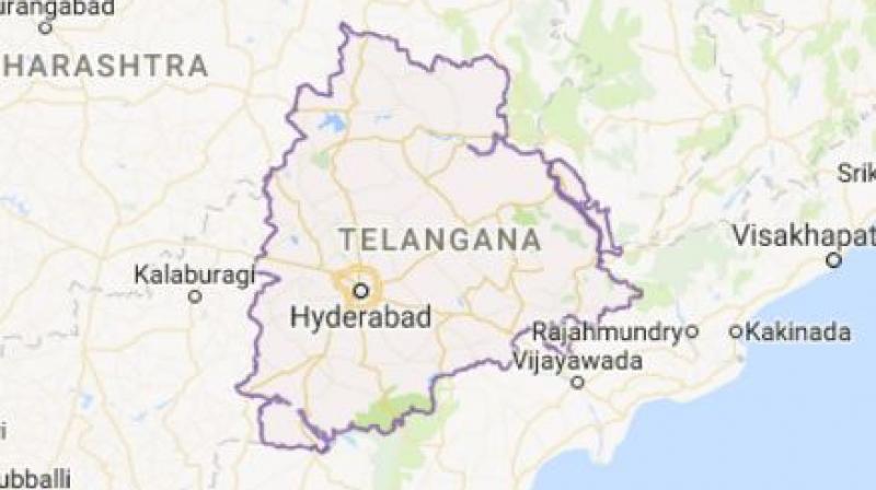 Map of Telangana. (Representational Photo)