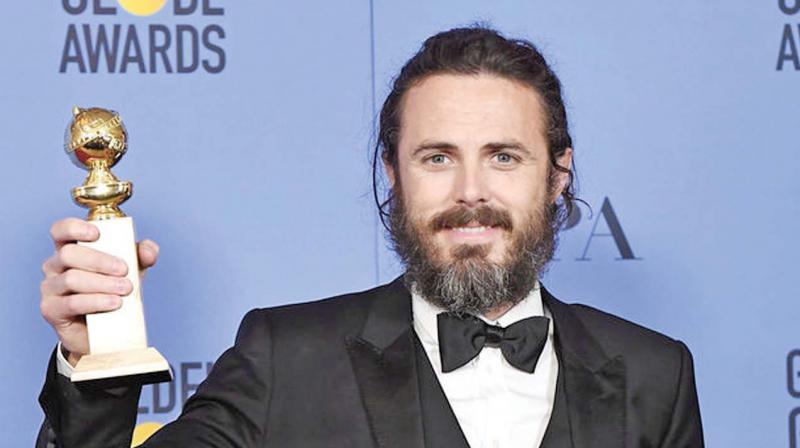 Casey Affleck at the Golden Globes