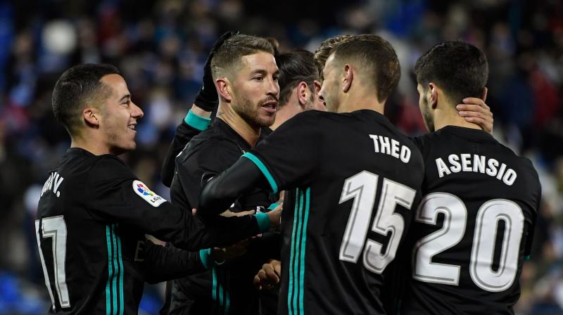 It took Real until the 90th minute to make sure of the victory, though, with Ramos scoring from the penalty spot after Mateo Kovacic had been fouled. (Photo: AFP)