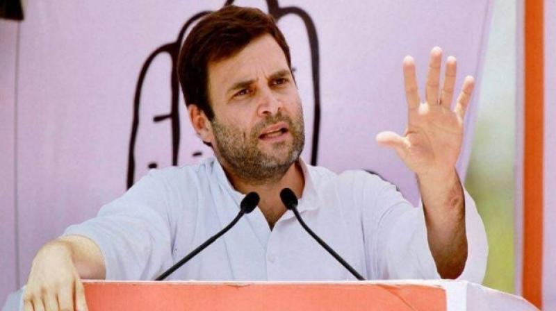 As he spoke at the event, Rahul Gandhi attacked the centre over the Rafale deal and PM Modis promises to end corruption in the country. (Photo: PTI/File)