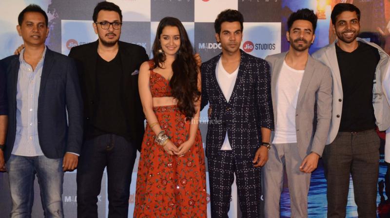 Team Stree at trailer launch.