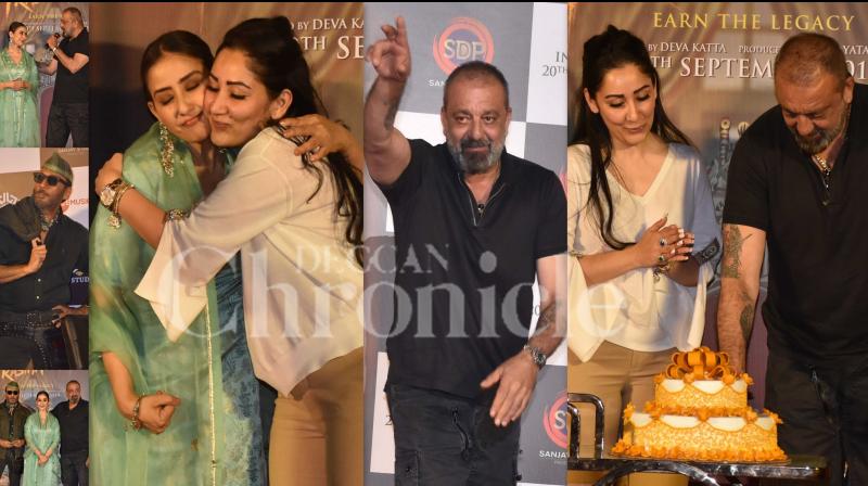 Sanjay Dutts birthday celebration at Prasthanam teaser launch; see pics