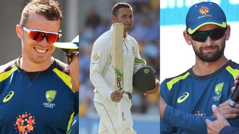 Veterans Usman Khawaja, Peter Siddle, and Nathan Lyon were Friday recalled to a revamped Australian one-day squad to play India with an eye on the World Cup in England later this year. (Photo: AP / AFP)