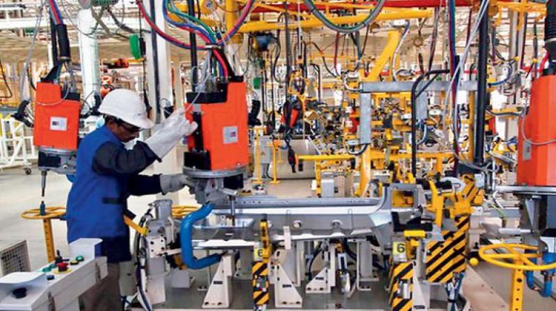 The industrial growth entered negative territory in June shrinking by 0.1 per cent mainly due to decline in manufacturing and capital goods sectors.