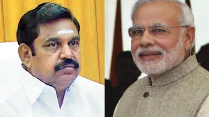 Edappadi K. Palaniswami has urged Prime Minister Narendra Modi to take expeditious steps to set up the Cauvery Management Board and the Cauvery Water Regulatory Committee.