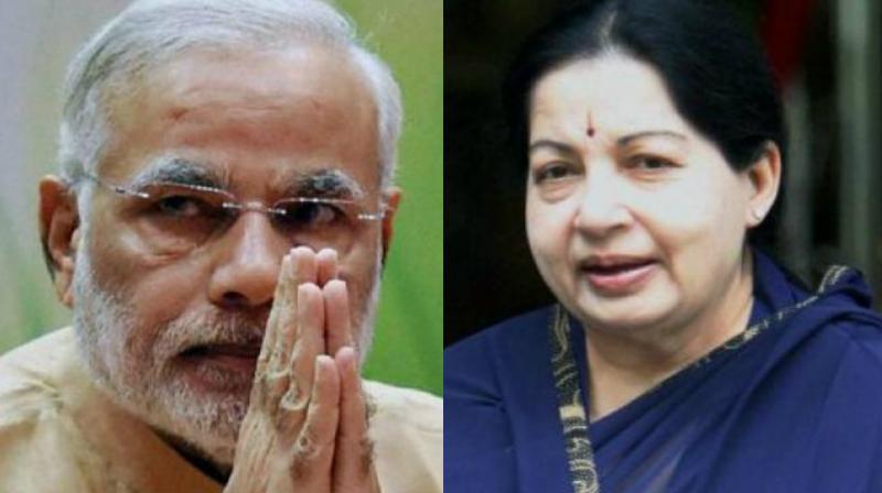 Narendra Modi paid rich tributes to late Chief Minister J. Jayalalithaa on Saturday and expressed that  wherever she is  she would be glad to see happiness on the peoples faces.