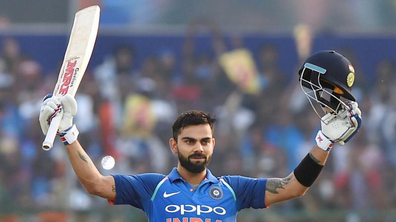 Virat Kohli has surged back to the top position among batsmen in the latest ICC ODI Player Rankings, within just ten days of losing it to South Africa batsman AB de Villiers.(Photo: PTI)