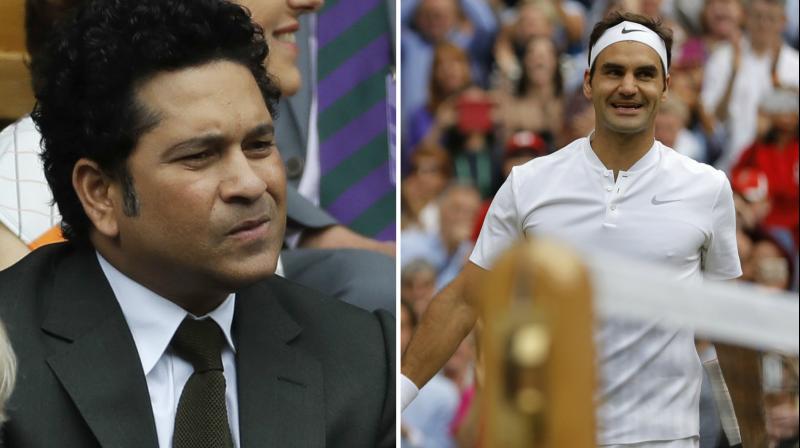 A sporting legend himself, Sachin Tendulkar, who is a big Roger Federer fan, lavished praise on the tennis legend on the sidelines of the Wimbledon 2017 semifinals. (Photo: AP)