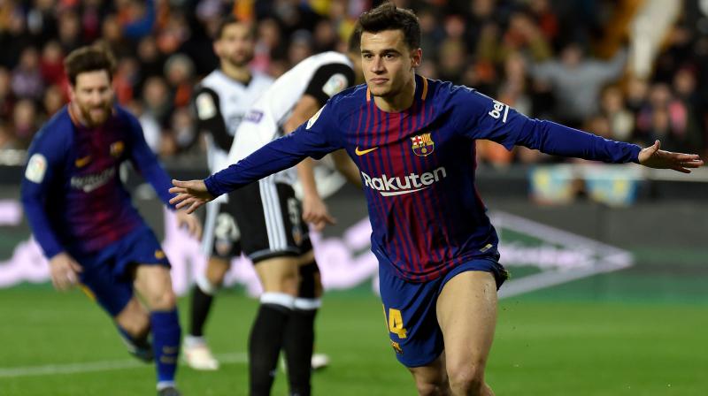 Philipe Coutinho, making his fourth appearance since being signed in January, scored shortly after coming on at halftime. ( Photo: AFP)