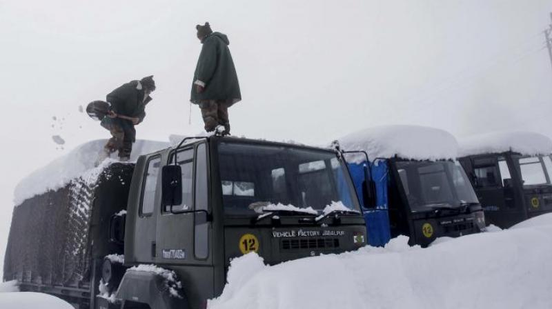 The victims were trapped under snow while they patrolled the LoC in Machil sector of Jammu and Kashmirs Kupwara district early Saturday.