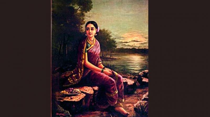 Radha in Moonlight by legendary Raja Ravi Verma was sold for $3,387,900