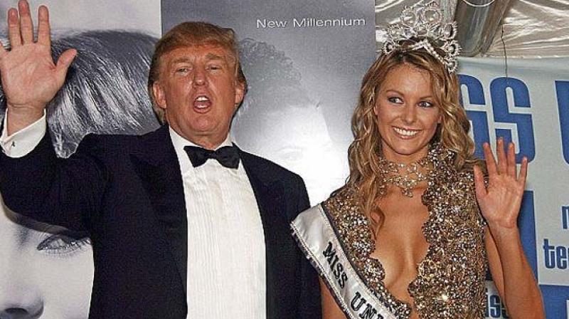 Hawkins, who Trump has described as his favourite Miss Universe, is a successful businesswoman who has praised Trump as an inspiration. (Photo: Twitter)