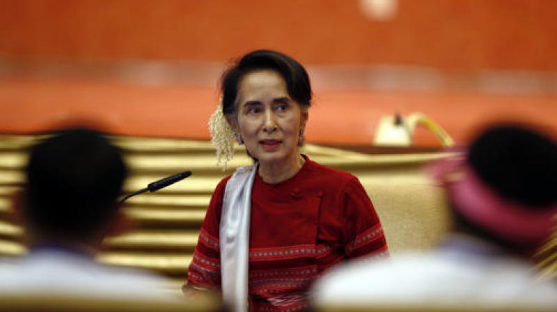 Myanmar State Counsellor Aung San Suu Kyi. (Photo: AP)