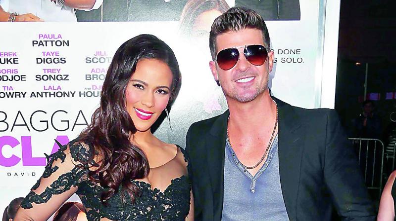 Paula Patton and Robin Thicke