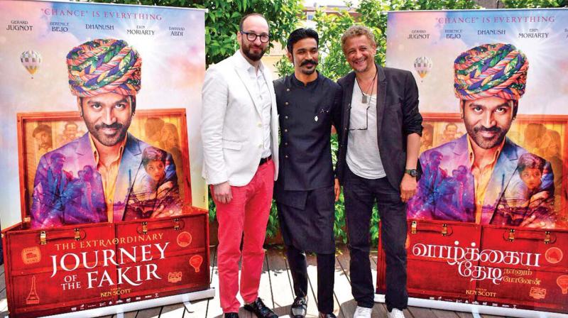 The Extraordinary Journey of the Fakir, directed by Canadian filmmaker Ken Scott was spotted at the ongoing Cannes International Festival promoting the movie.