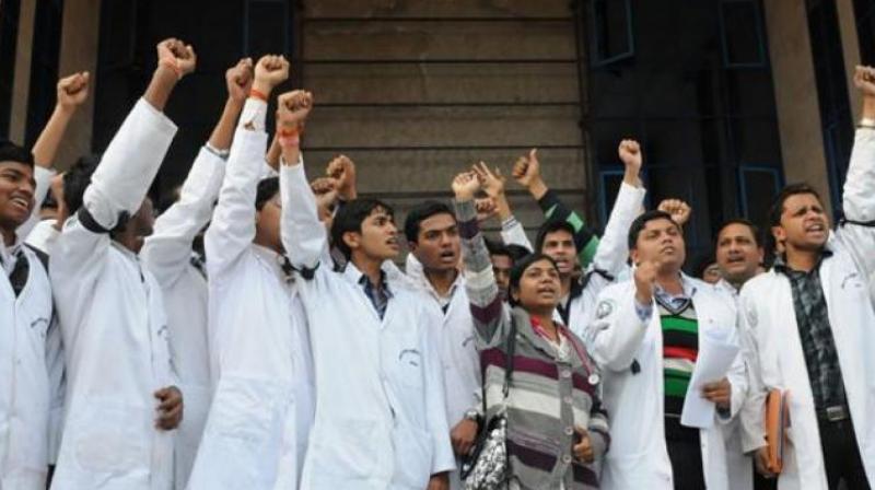 The 30 State and 1765 local branches of the Indian Medical Association (IMA) will take part in the dharna. (Representational image)