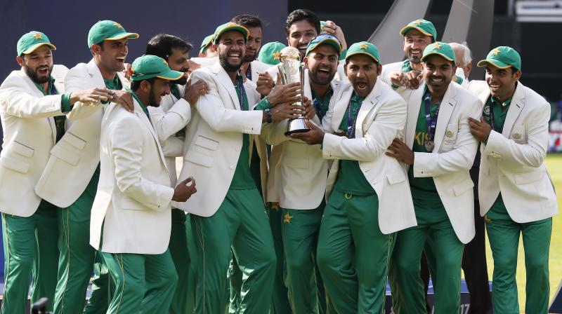 From being on the verge of getting knocked out of the tournament to clinching the title, Pakistan made a stunning turnaround to win their maiden ICC Champions Trophy title. (Photo: AP)