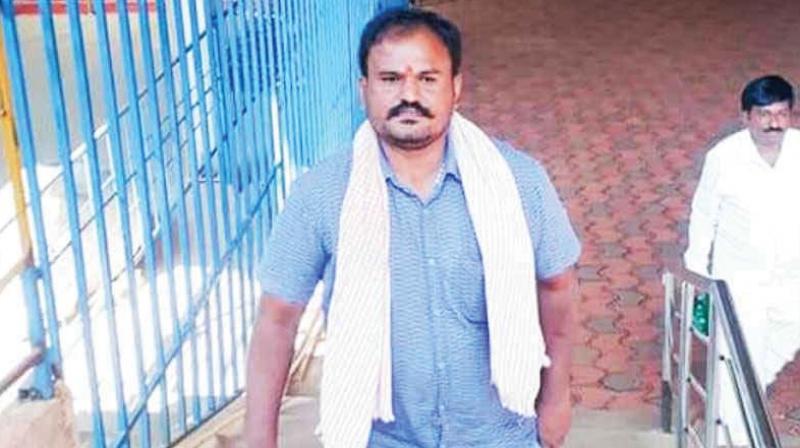 Hotte Manja K.T. Naveen Kumar alias Hotte Manja, who has been arrested for alleged involvement in the sensational Gauri Lankesh murder case.