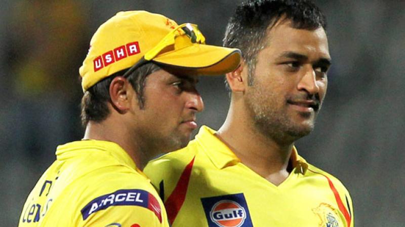 It is learnt that Chennai Super Kings will retain MS Dhoni and let go Suresh Raina ahead of IPL 2018. (Photo: PTI)