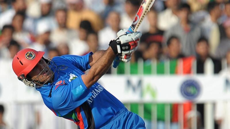 Mohammad Nabi in action for Afghanistan. (Photo: AFP)