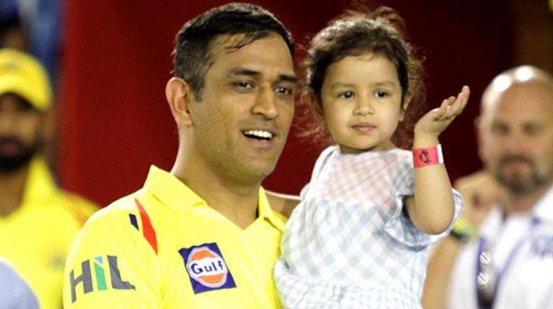 IPL 2018: When Ziva wanted to hug daddy MS Dhoni during KXIP vs CSK game; watch