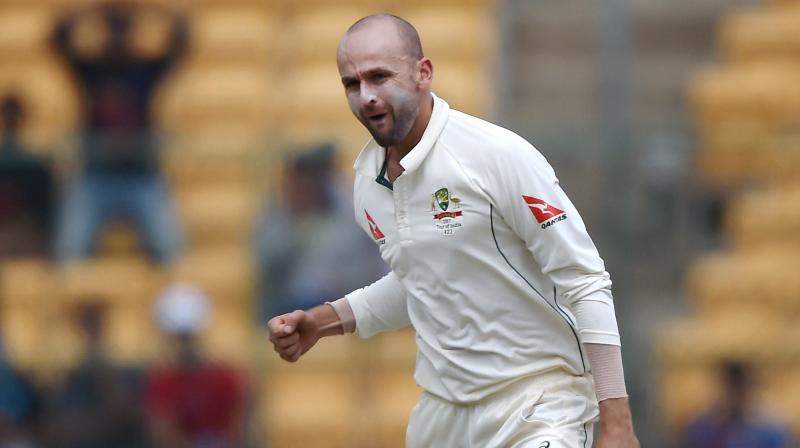 Nathan Lyon walked into the record books with career-best figures of 8 for 50 on Saturday. (Photo: PTI)