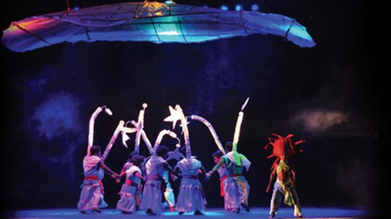 A file picture of a performance during International Theatre Festival of Kerala.