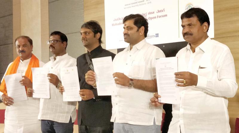 The release of Its our Mahadevapura, a manifesto prepared by residents of the constituency (Image: DC)